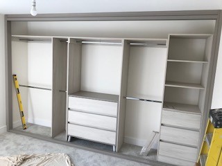 Spacepro "Shaker DeLuxe"  Fitted Wardrobe Installed by Joinery Installations Chesterfield